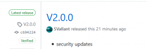 Release V2.0.0